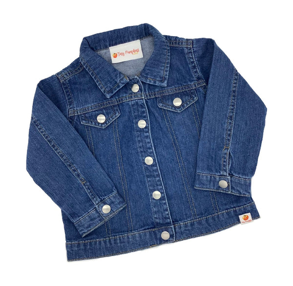 Pumpkin Baby Personalised Denim Jacket With Multicoloured Thread- Limited Edition