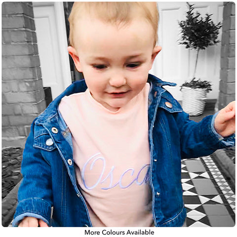 Pumpkin Baby Personalised Signature Organic Cotton Pure T Shirt