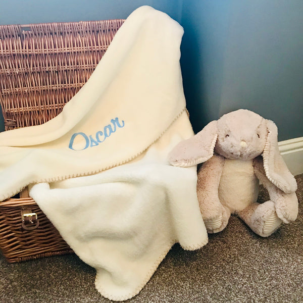 Personalised Blanket and Bunny Set