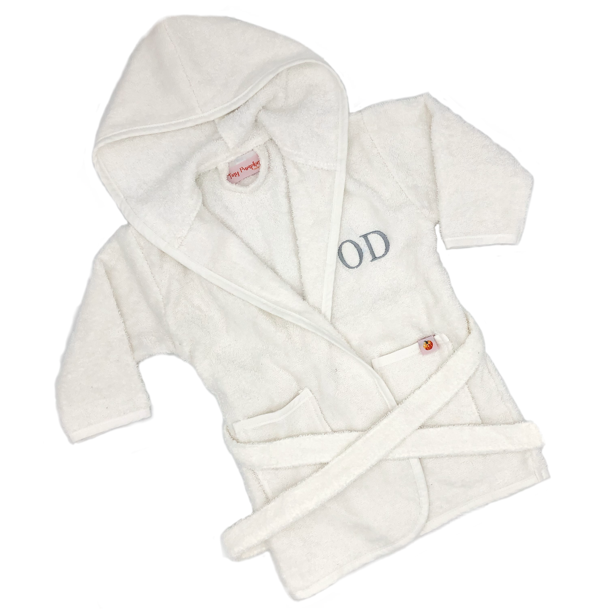 Pumpkin Baby Personalised Hooded Bath Robe